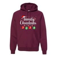 Family Christmas 2024 Xmas Holiday Pajamas Family Vacation Premium Hoodie