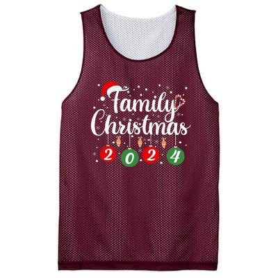 Family Christmas 2024 Xmas Holiday Pajamas Family Vacation Mesh Reversible Basketball Jersey Tank