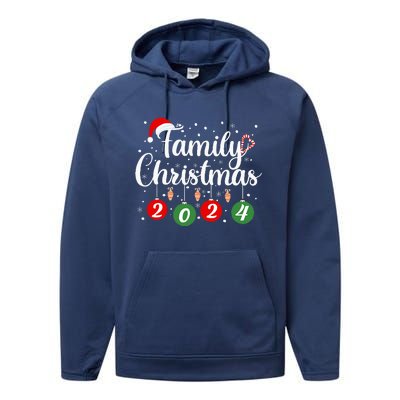 Family Christmas 2024 Xmas Holiday Pajamas Family Vacation Performance Fleece Hoodie