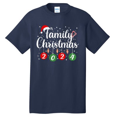 Family Christmas 2024 Xmas Holiday Pajamas Family Vacation Tall T-Shirt