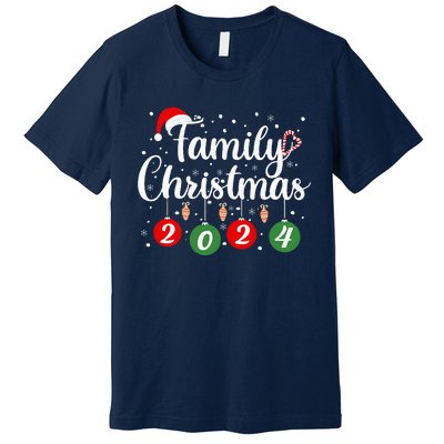 Family Christmas 2024 Xmas Holiday Pajamas Family Vacation Premium T-Shirt