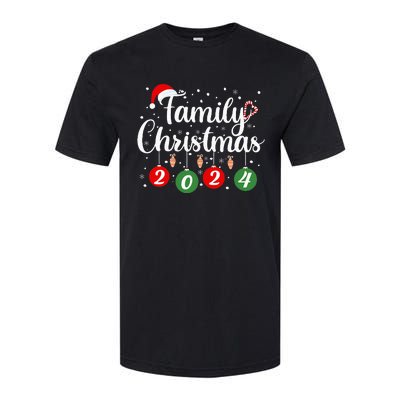 Family Christmas 2024 Xmas Holiday Pajamas Family Vacation Softstyle CVC T-Shirt