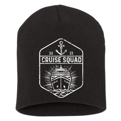 Family Cruise 2024 Matching Family Group Cruise Squad Set Short Acrylic Beanie