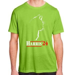 Funny Cat 2024 President Kamala Harris Cat Ladies For Kamala Gift Adult ChromaSoft Performance T-Shirt