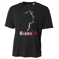 Funny Cat 2024 President Kamala Harris Cat Ladies For Kamala Gift Cooling Performance Crew T-Shirt