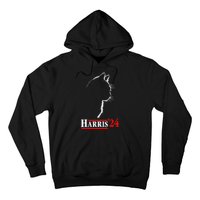 Funny Cat 2024 President Kamala Harris Cat Ladies For Kamala Gift Hoodie