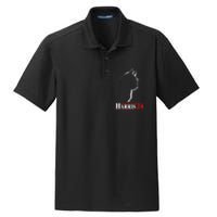 Funny Cat 2024 President Kamala Harris Cat Ladies For Kamala Gift Dry Zone Grid Polo