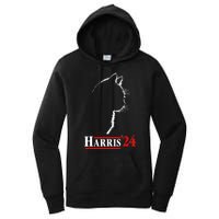 Funny Cat 2024 President Kamala Harris Cat Ladies For Kamala Gift Women's Pullover Hoodie