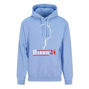 Funny Cat 2024 President Kamala Harris Cat Ladies For Kamala Gift Unisex Surf Hoodie