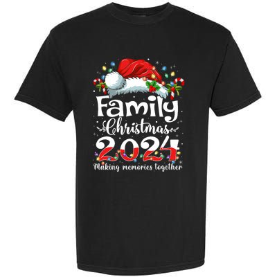 Family Christmas 2024 Matching Squad Santa Elf Funny Xmas Garment-Dyed Heavyweight T-Shirt