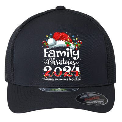 Family Christmas 2024 Matching Squad Santa Elf Funny Xmas Flexfit Unipanel Trucker Cap