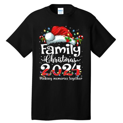 Family Christmas 2024 Matching Squad Santa Elf Funny Xmas Tall T-Shirt