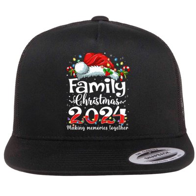 Family Christmas 2024 Matching Squad Santa Elf Funny Xmas Flat Bill Trucker Hat