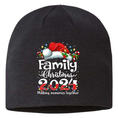 Family Christmas 2024 Matching Squad Santa Elf Funny Xmas Sustainable Beanie