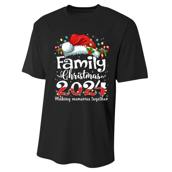 Family Christmas 2024 Matching Squad Santa Elf Funny Xmas Performance Sprint T-Shirt