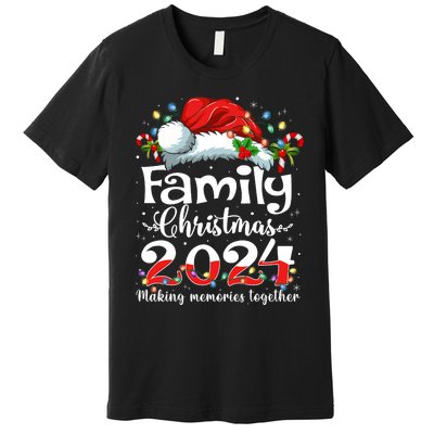 Family Christmas 2024 Matching Squad Santa Elf Funny Xmas Premium T-Shirt