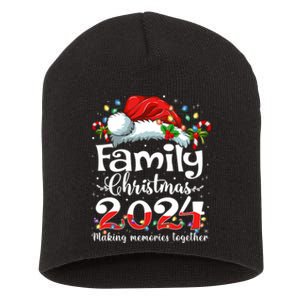 Family Christmas 2024 Matching Squad Santa Elf Funny Xmas Short Acrylic Beanie