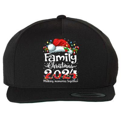 Family Christmas 2024 Matching Squad Santa Elf Funny Xmas Wool Snapback Cap