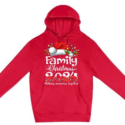 Family Christmas 2024 Matching Squad Santa Elf Funny Xmas Premium Pullover Hoodie