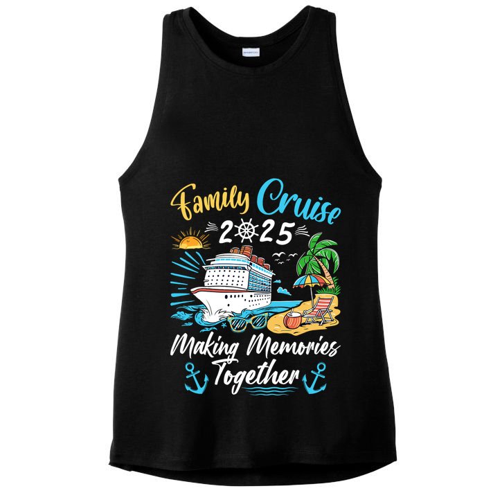 Family Cruise 2025 Family Matching Cruise Vacation Party Ladies PosiCharge Tri-Blend Wicking Tank