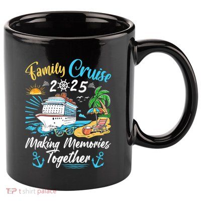 Family Cruise 2025 Family Matching Cruise Vacation Party 11oz C Handle Ceramic Mug
