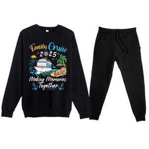 Family Cruise 2025 Family Matching Cruise Vacation Party Premium Crewneck Sweatsuit Set