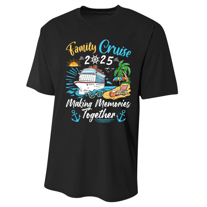 Family Cruise 2025 Family Matching Cruise Vacation Party Performance Sprint T-Shirt