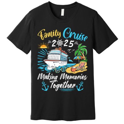 Family Cruise 2025 Family Matching Cruise Vacation Party Premium T-Shirt