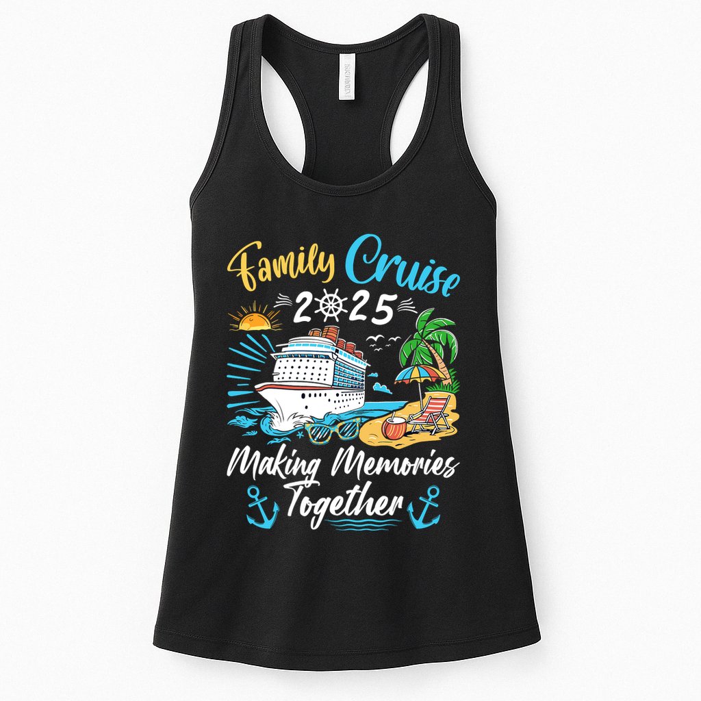 Family Cruise 2025 Family Matching Cruise Vacation Party Womens Tank Top