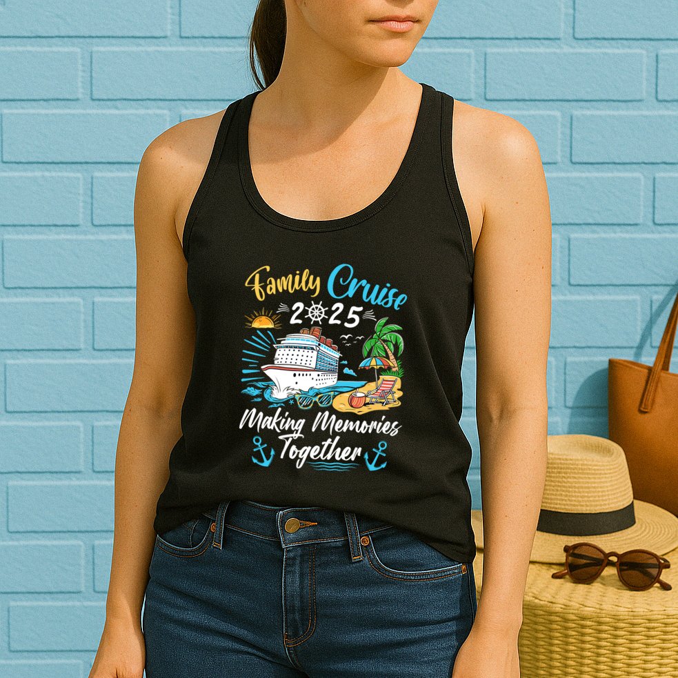 Family Cruise 2025 Family Matching Cruise Vacation Party Womens Tank Top