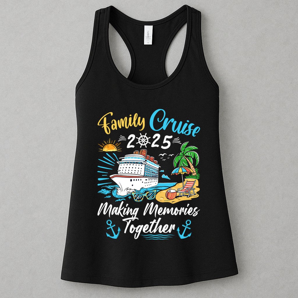 Family Cruise 2025 Family Matching Cruise Vacation Party Womens Tank Top