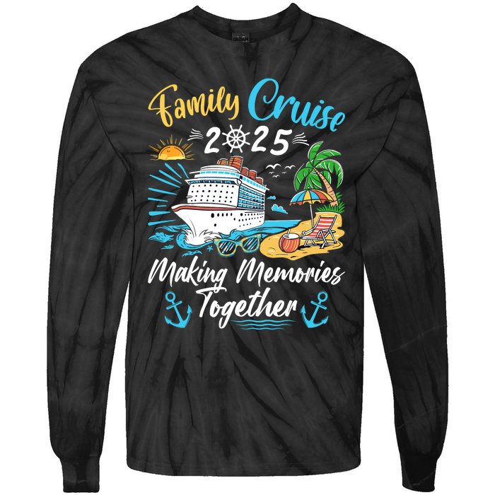 Family Cruise 2025 Family Matching Cruise Vacation Party Tie-Dye Long Sleeve Shirt