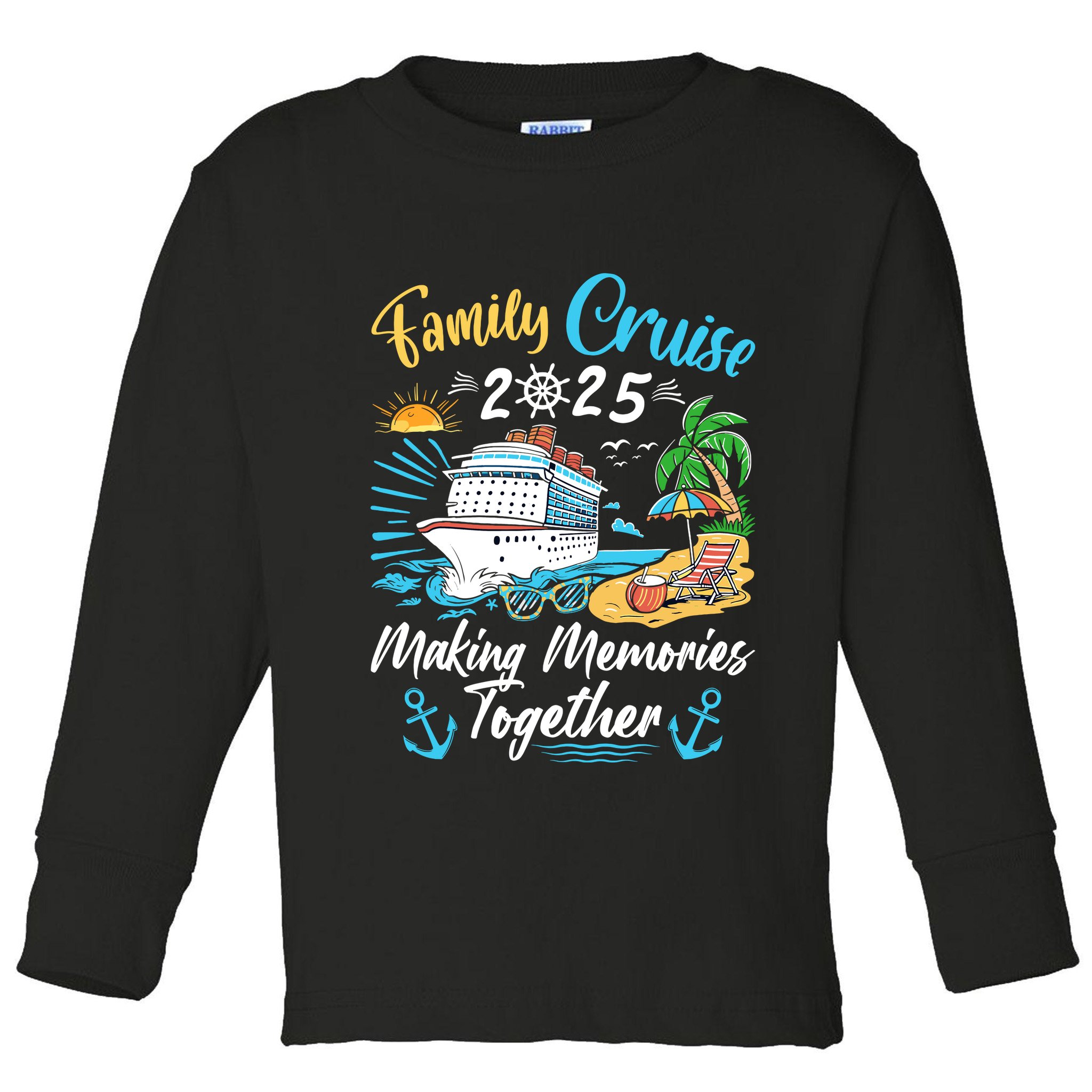 Family Cruise 2025 Family Matching Cruise Vacation Party Toddler Long Sleeve Shirt
