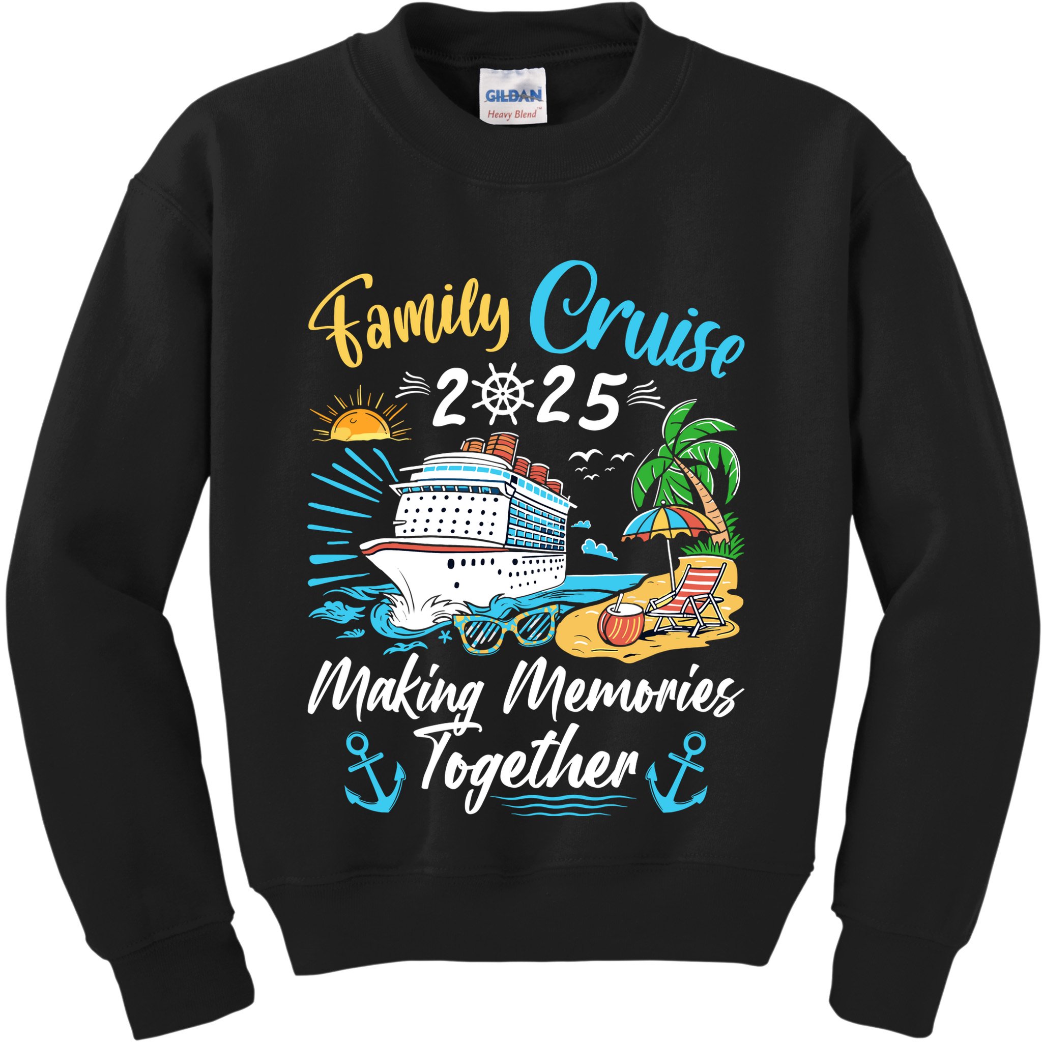 Family Cruise 2025 Family Matching Cruise Vacation Party Kids Sweatshirt