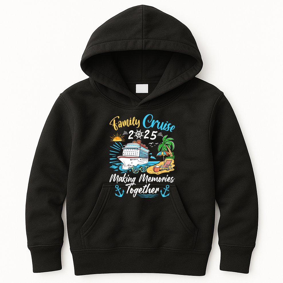 Family Cruise 2025 Family Matching Cruise Vacation Party Kids Hoodie
