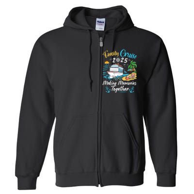 Family Cruise 2025 Family Matching Cruise Vacation Party Full Zip Hoodie