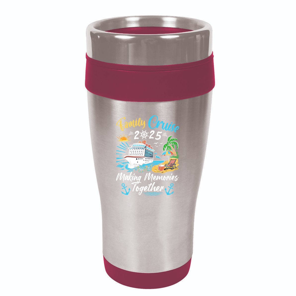 Family Cruise 2025 Family Matching Cruise Vacation Party 16oz Travel Tumbler