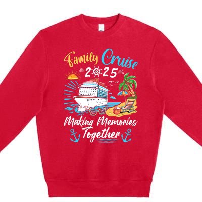 Family Cruise 2025 Family Matching Cruise Vacation Party Premium Crewneck Sweatshirt