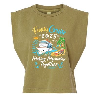 Family Cruise 2025 Family Matching Cruise Vacation Party Garment-Dyed Women's Muscle Tee