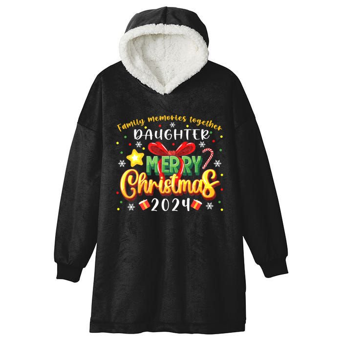 Family Christmas 2024 Matching Family Outfit Funny Christmas Hooded Wearable Blanket