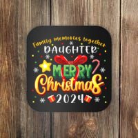 Family Christmas 2024 Matching Family Outfit Funny Christmas Coaster