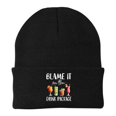 Funny Cruise 2025 Blame It On The Drink Package Knit Cap Winter Beanie