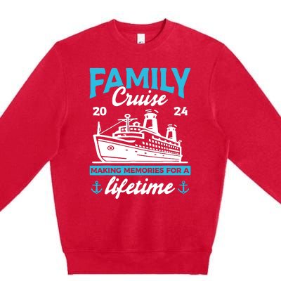 Family Cruise 2024 Making Memories Family Vacation 2024 Premium Crewneck Sweatshirt