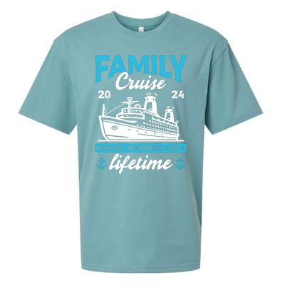 Family Cruise 2024 Making Memories Family Vacation 2024 Sueded Cloud Jersey T-Shirt