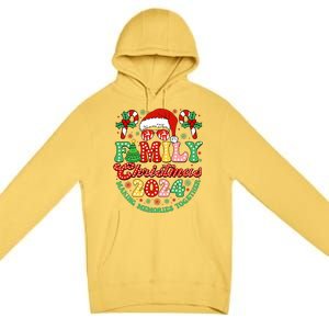 Family Christmas 2024 Christmas Squad Xmas Matching Pajamas Premium Pullover Hoodie