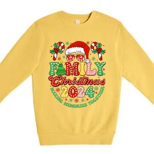 Family Christmas 2024 Christmas Squad Xmas Matching Pajamas Premium Crewneck Sweatshirt