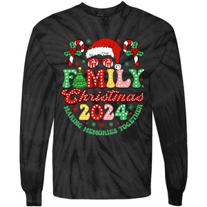 Family Christmas 2024 Christmas Squad Xmas Matching Pajamas Tie-Dye Long Sleeve Shirt