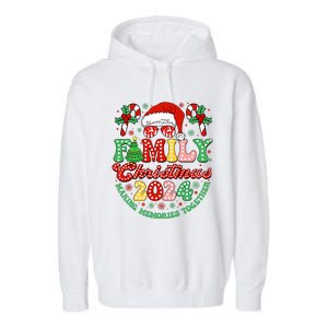 Family Christmas 2024 Christmas Squad Xmas Matching Pajamas Garment-Dyed Fleece Hoodie