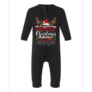 Family Christmas 2024 Matching Outfit Xmas Squad Santa Gift Infant Fleece One Piece