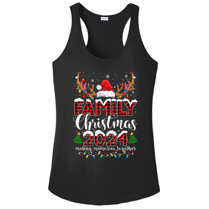 Family Christmas 2024 Matching Outfit Xmas Squad Santa Gift Ladies PosiCharge Competitor Racerback Tank